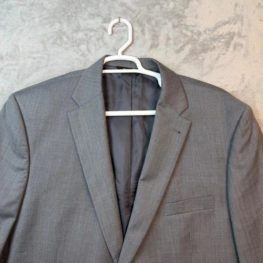 Jos. A. Bank Blazer Mens 50L Grey Signature Collection 100% Wool Big & Tall